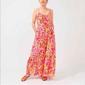 NWT J. Crew scoopneck paisley silk maxi dress